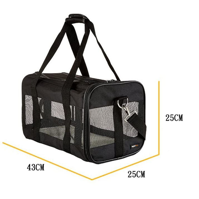Portable pet handbag for small cats and dogs