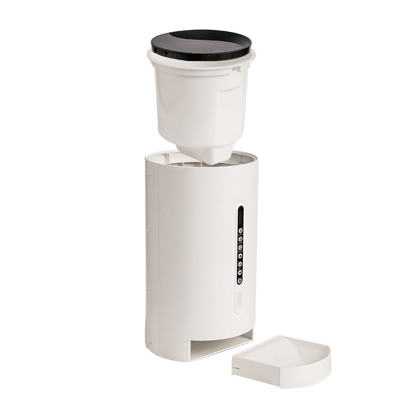 White 4.6L smart automatic pet feeder