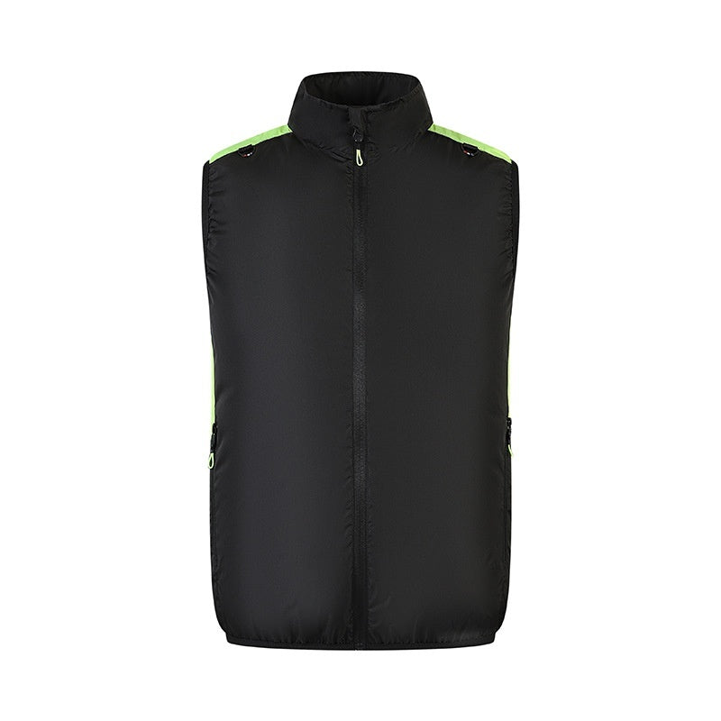 Lightweight polyester blend fan vest