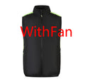 Summer fan vest with zippered pockets